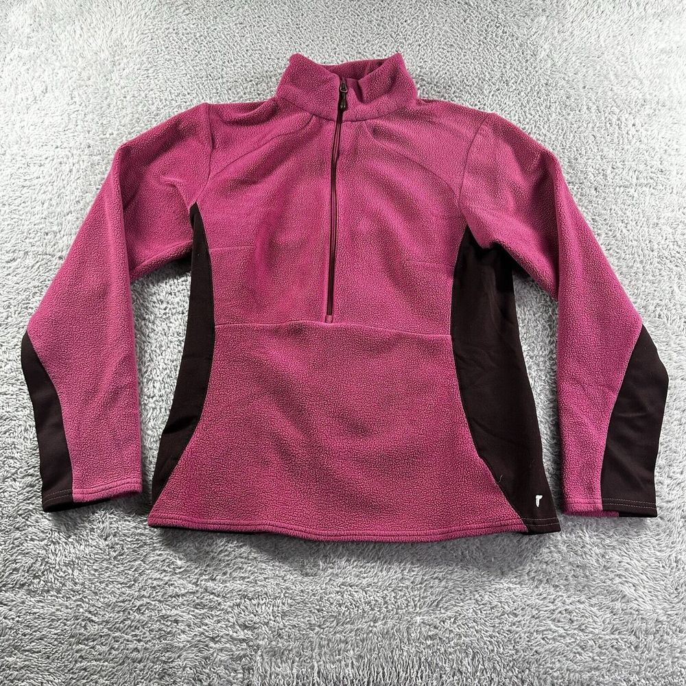 Columbia Titanium Jacket Womens Small Pink Fleece Zip Up Sweater Color‎ Block